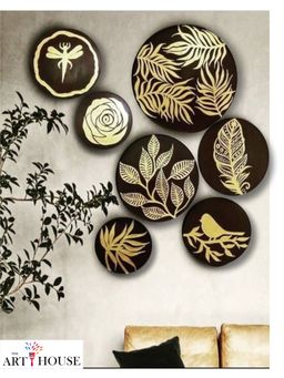 The Art House - Handcrafted Round Framed Wall Art (Pack of 7)