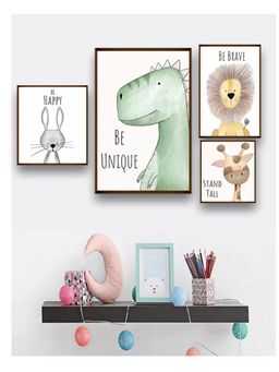 The Art House - Watercolour Framed Wall Art (Pack of 4)