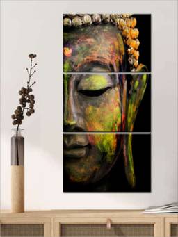 The Art House - Buddha Framed Wall Art (Pack of 3)