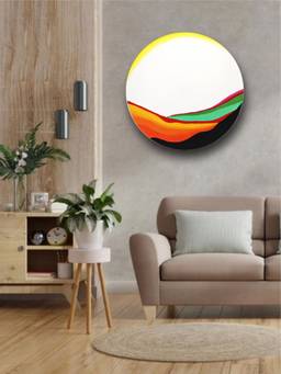 The Art House - Colourful Horizon Framed Wall Art