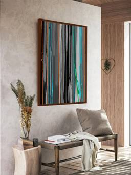 The Art House - Vertical Lines Framed Wall Art