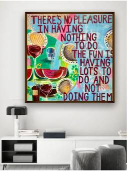 The Art House - Colourful Typography Framed Wall Art