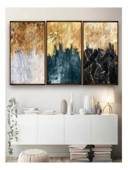 The Art House - Marble Framed Wall Art (Pack of 3)