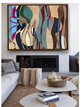 The Art House - Lines Framed Wall Art