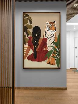 The Art House - Tiger Framed Wall Art