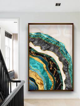 The Art House - Marble Geode Framed Wall Art