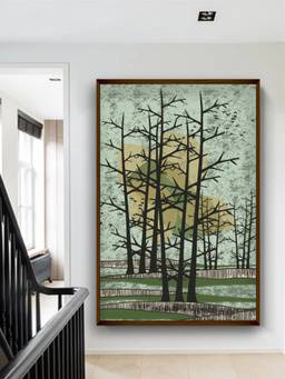 The Art House - Landscape Forest Landscape Framed Wall Art