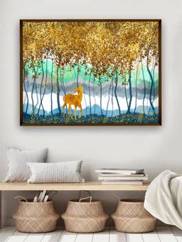 The Art House - Landscape Forest Landscape Framed Wall Art
