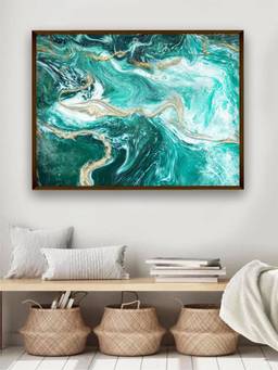 The Art House - Emerald Green Framed Wall Art