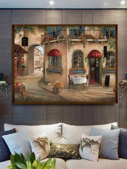 The Art House - Italian Street Framed Wall Art