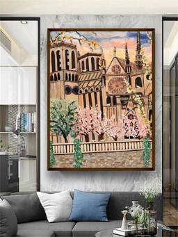 The Art House - Notre Cathedral Framed Wall Art