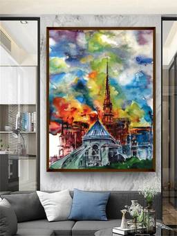 The Art House - Landscape Watercolour Framed Wall Art