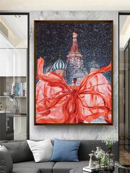 The Art House - Woman Dress Framed Wall Art