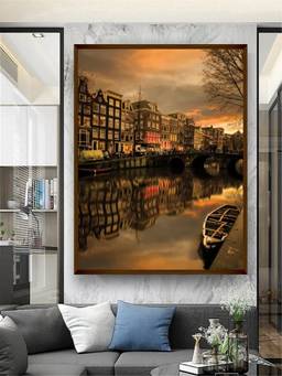 The Art House - Amsterdam Canal Framed Wall Art
