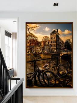 The Art House - Amsterdam Canal Framed Wall Art