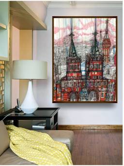 The Art House - Architectural Sketch Framed Wall Art