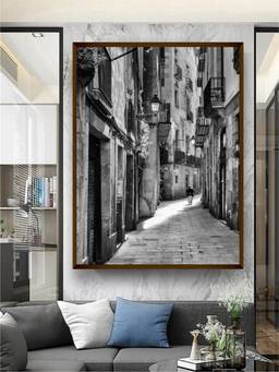 The Art House - European Alleyway Framed Wall Art