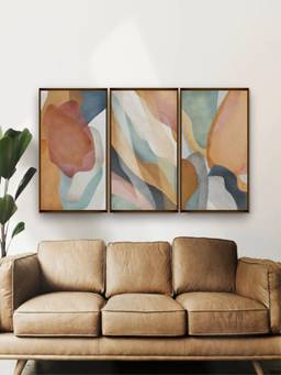 The Art House - Landscape Watercolour Framed Wall Art (Pack of 3)