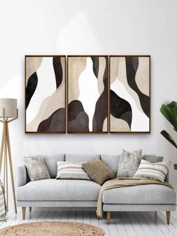 The Art House - Neutral Piece Framed Wall Art (Pack of 3)