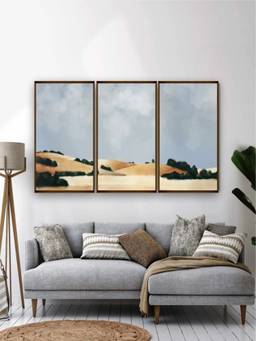 The Art House - Landscape Framed Wall Art (Pack of 3)