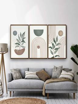 The Art House - Botanical Framed Wall Art (Pack of 3)