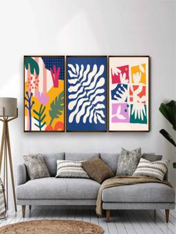 The Art House - Botanical Framed Wall Art (Pack of 3)