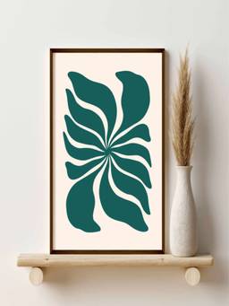 The Art House - Floral Minimalist Framed Wall Art