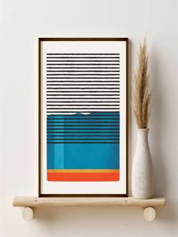 The Art House - Landscape Geometric Framed Wall Art