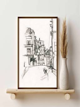 The Art House - Cityscape Vintage Framed Wall Art