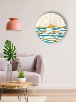 The Art House - Ocean Waves Framed Wall Art