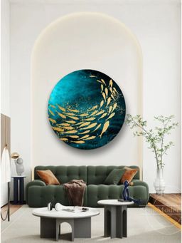 The Art House - Round Ocean Framed Wall Art