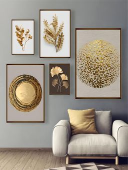 The Art House - Geometric Framed Wall Art (Pack of 5)