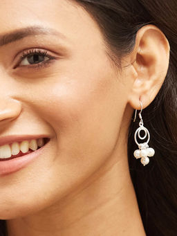 Fabindia - Pearl Silver Dangler Earrings