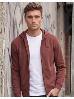 Louis Philippe - Men Brown Solid/Plain Cotton Jacket