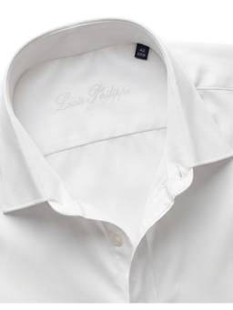 Louis Philippe - Men White Solid Full Sleeves Shirt