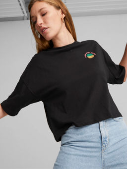 Puma - Swxp Worldwide Graphic Womens Black T-Shirt