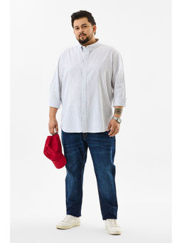 Snitch - Lining White Stripes Plus Size Shirts