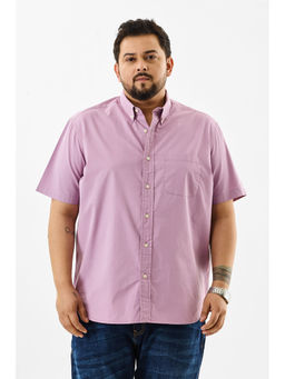 Snitch - Men Lavender Solid Casual Shirt