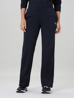 Technosport - Women Black Solid Trackpants with Cloudflex