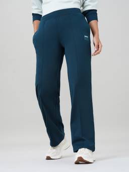 Technosport - Women Blue Solid Trackpants with Cloudflex