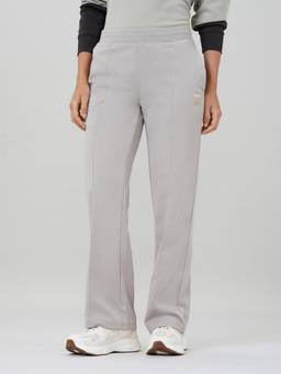 Technosport - Women Grey Solid Trackpants with Cloudflex