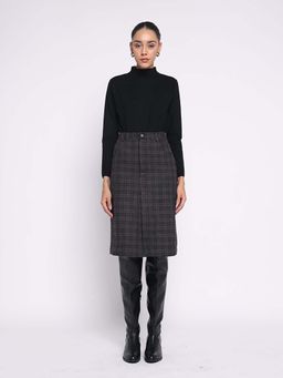 THISISDEHI - Black Erma Woolen Skirt