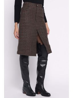 THISISDEHI - Brown Erma Woolen Skirt