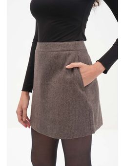 THISISDEHI - Taupe Olly Skirt