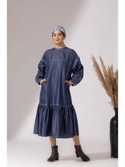 Finethreads by Hina & Nikhat - Blue Denim Grace Dress