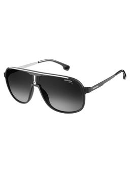 CARRERA - Sunglasses Dark Grey Shaded Lens Rectangular Sunglass Matte Black Frame