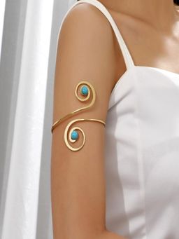 AQUASTREET - Blue Gold Plated Contemporary Armlet