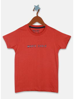 Monte Carlo - Boys Rust Round Neck Half Sleeves T-Shirt