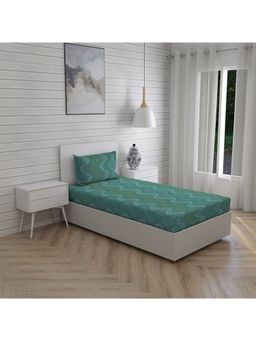 Layers - Bologna 100% Cotton 146 Tc Single Bedsheet - Green (Set of 2)