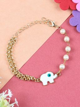 Asthetika Kids - Evil Eye Elephant Chain Bracelet